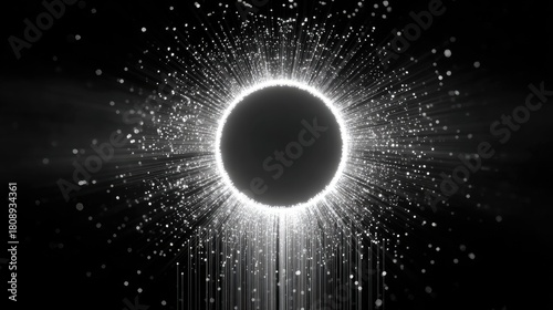 Fototapeta Naklejka Na Ścianę i Meble -  Abstract Blue Digital Network Grid Background, Futuristic 3D Geometric Structure for Data Connection and Metaverse Concept.