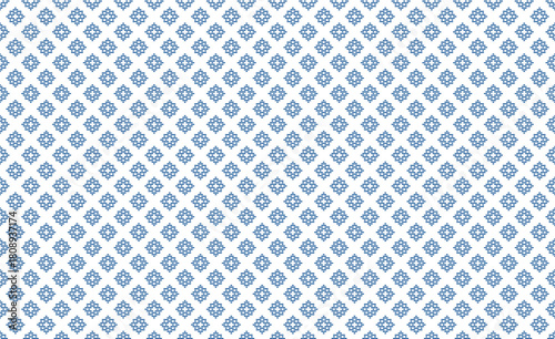 Geometric seamless pattern with abstract Thai basketry imitation in blue on white background. Vector illustration, for shirt cloth cover decoration textile wallpaper paper backdrop all over print
