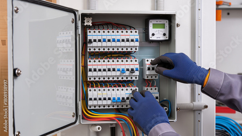 Tableau sur toile electrician at work