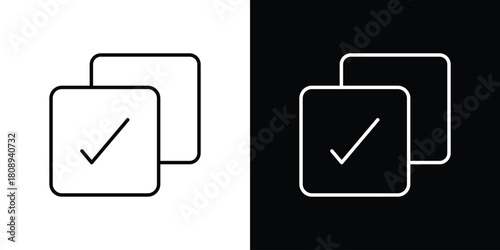 Select all icon in line design. Editable stroke icon.