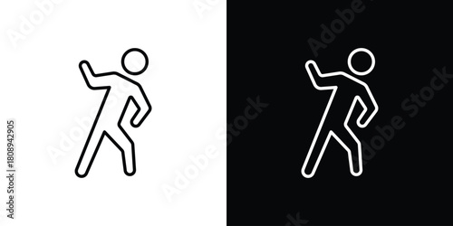 Stretching icon in line design. Editable stroke icon.