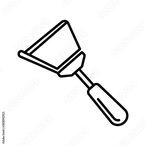 Handheld cheese slicer with a comfortable grip, a useful kitchen utensil for preparing snacks, isolated on