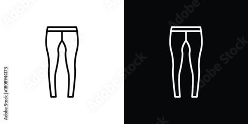 Tights icon in line design. Editable stroke icon.