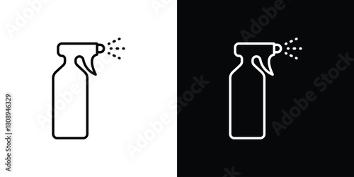 Water spray icon in line design. Editable stroke icon.