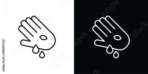 Wound icon in line design. Editable stroke icon.