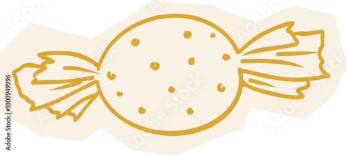 Easter Doodle Line Spring Sketch. 