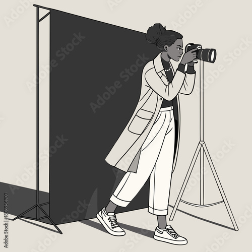 photographer with camera