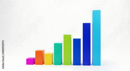 Increasing Bar Graph with Colorful Bars from Left to Right Background Free Download Increasing Bar Graph with Colorful Bars from Left to Right Background - GFXLoad