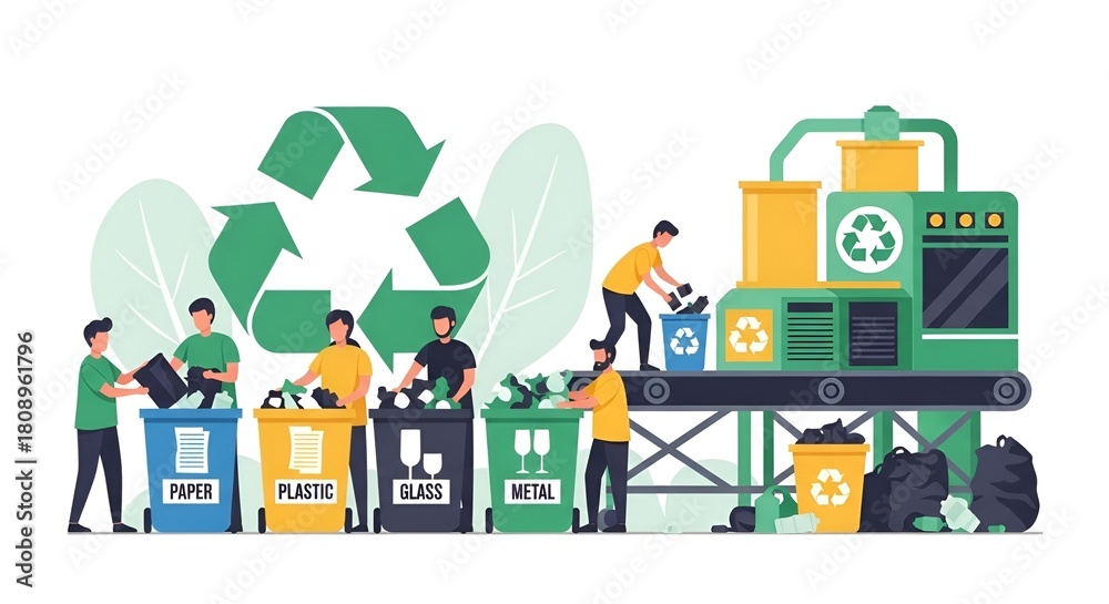 Fototapeta premium recycle bin