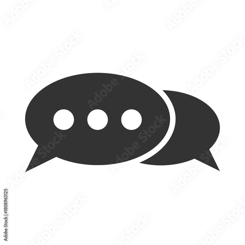 Talk icon isolated on transparent background