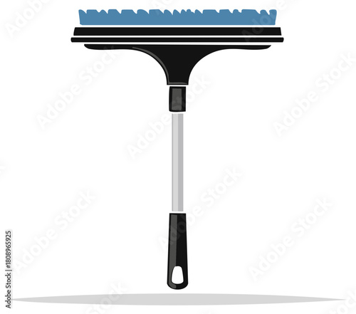 Long Handled Window Squeegee for Cleaning Illustration: Efficient and Reachable Tool