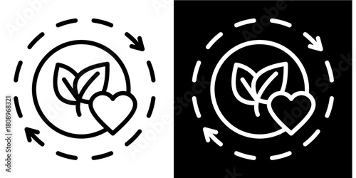 Living Systems  Icon Set White Style Collection
