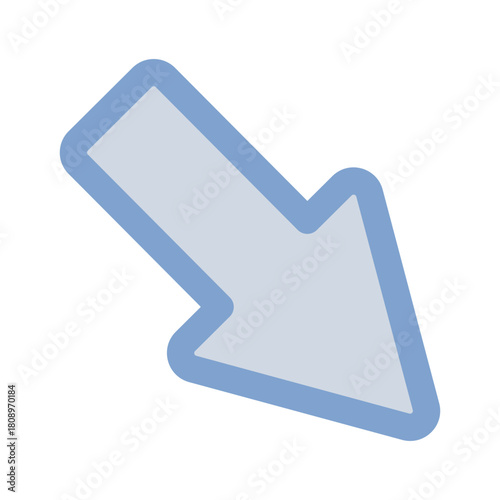 下向き矢印で低下傾向を示したイラスト