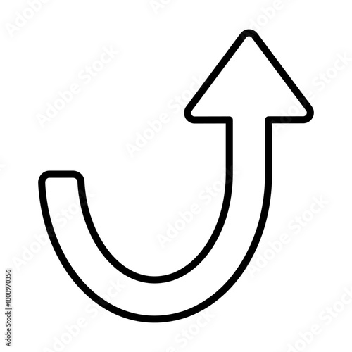 上昇する上向きの矢印のイラスト