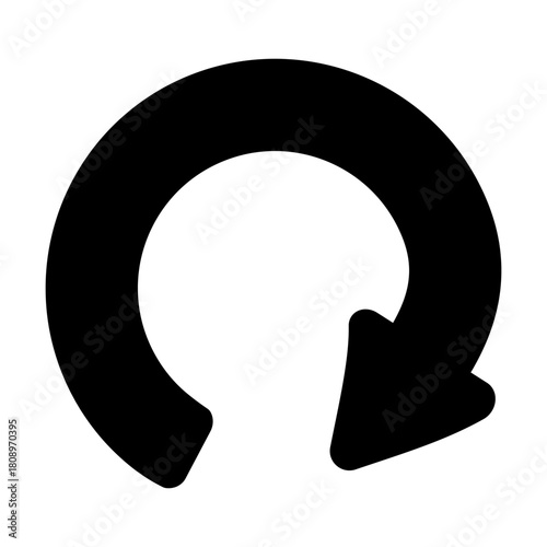 円を描いて循環する回転矢印のイラスト