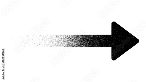 ノイズ入りのグラデーションで描いた方向矢印のイラスト