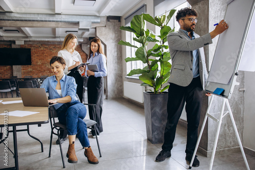 Business group working together at the office