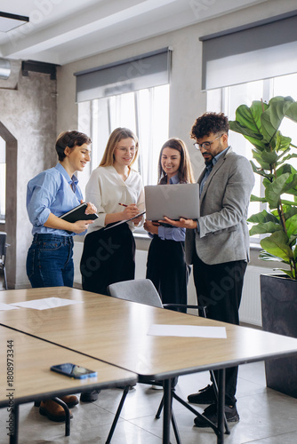 Business group working together at the office
