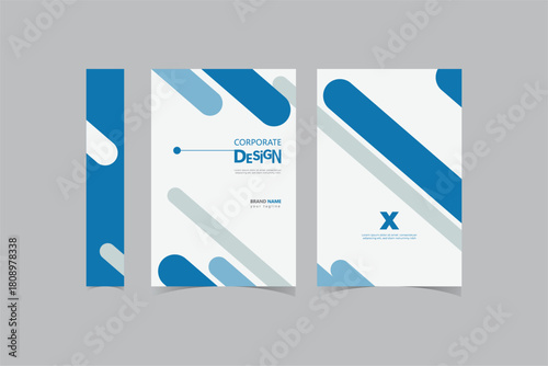 professional book cover design identity branding specialist corporate science education and modern minimalist design idea and concept