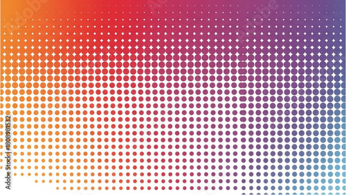 Vibrant Gradient Dot Pattern Colorful Abstract Background for Digital Designs