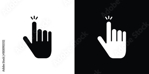 Easy to use icon in glyph shilhouette black and white colors