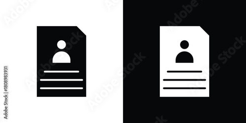 Enrollment icon in glyph shilhouette black and white colors