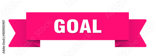 goal ribbon isolated on transparent background. goal ribbon