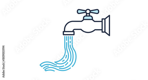 Flat design landscape and photo icons