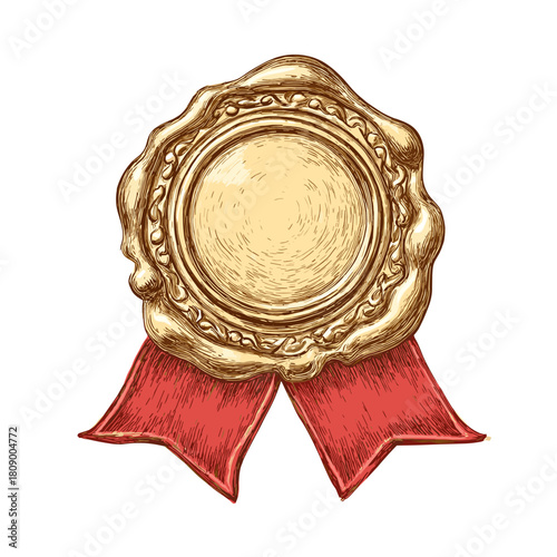 Vector illustration of a wax seal