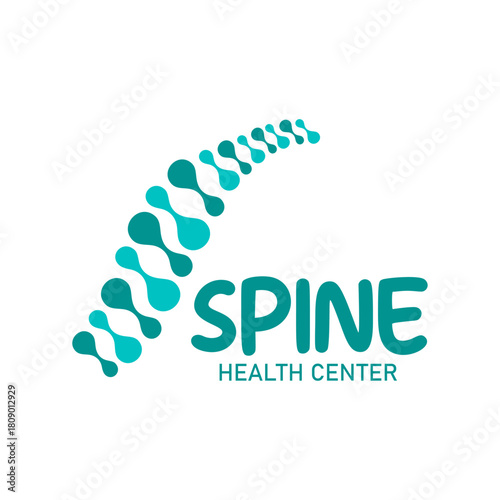 Spine logo design template. Vector illustration.