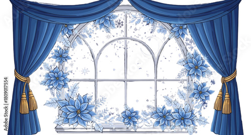 window with curtains