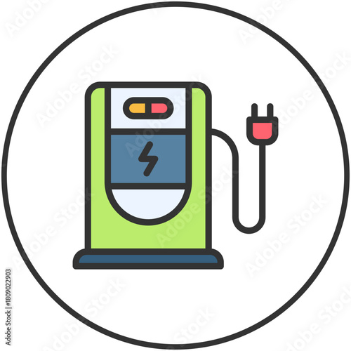 Electric Vehicle Charging Station icon