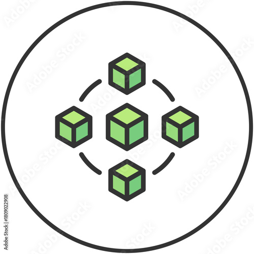 Green Blockchain icon