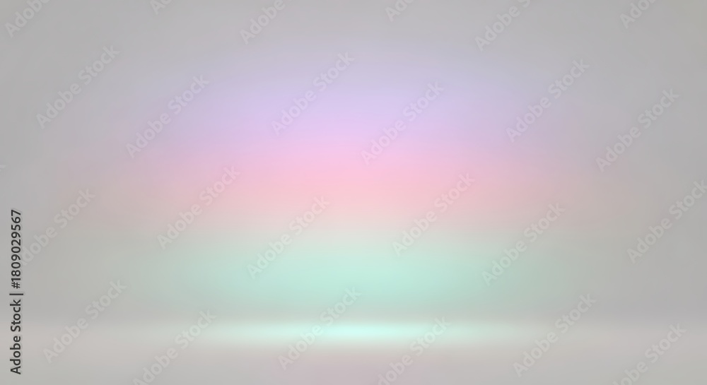 Obraz premium Abstract Pastel Dreamscape Soft Pink Lavender and Mint Gradient Studio Background for Dreamy Product