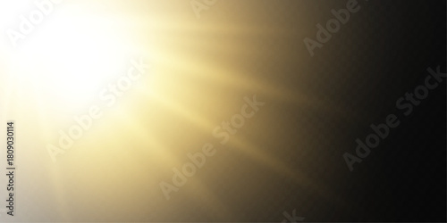 Transparent Sunlight Lens Flare Vector Effect.