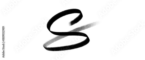 number eight made brush black color