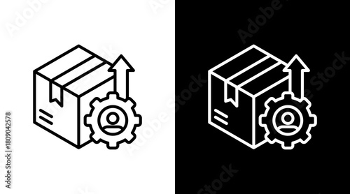 Iso 9001 White Icon Set Design