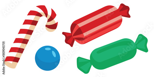 Candy sweets christmas holiday treats cane wrapped colorful sugary festive fun