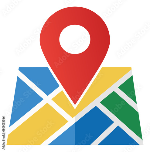 Digital Map Location Pin for Easy Navigation and Finding Directions