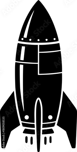 space rocket vector illustration