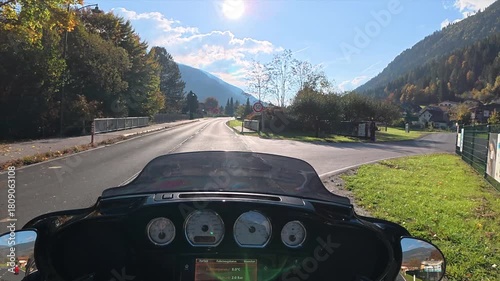 mountain road in the alps