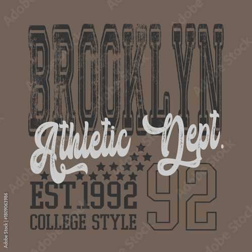 Retro typography university united states state vintage slogan print, 
highlighted grunge texture for graphic t-shirt or sweatshirt hoodie - Vector