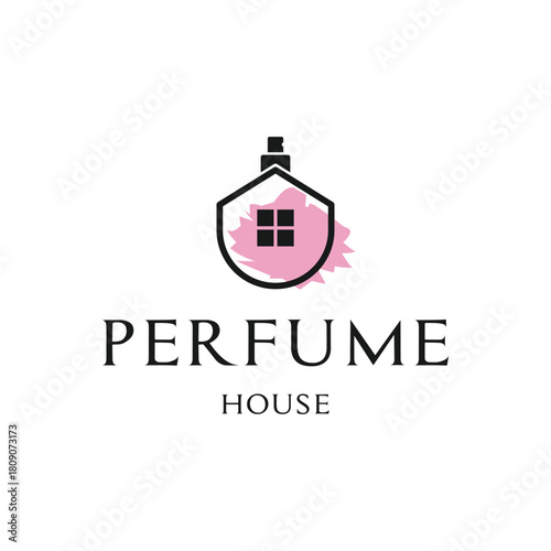 Sophisticated perfume house logo perfect for luxury branding, marketing, and cosmetic product design projects.