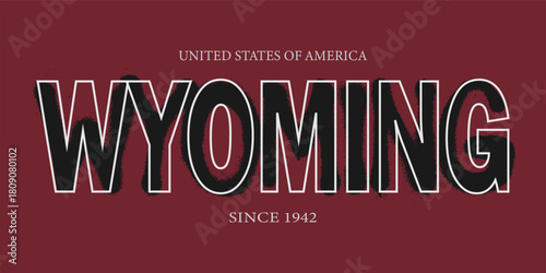 Retro typography university united states state vintage slogan print, 
highlighted grunge texture for graphic t-shirt or sweatshirt hoodie - Vector