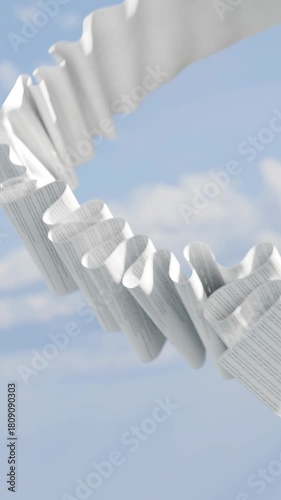 Crazy mecanical typing machine animation