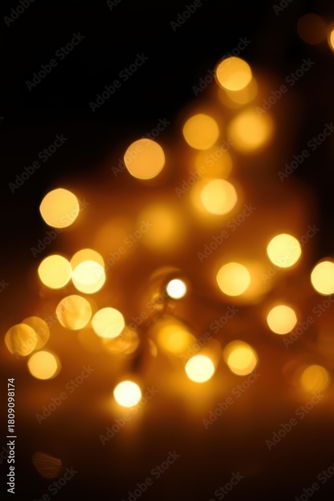 Obraz premium Soft Glowing Lights in Dark Background