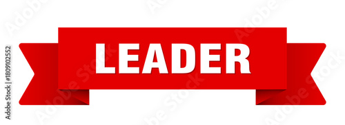 leader ribbon isolated on transparent background. leader ribbon