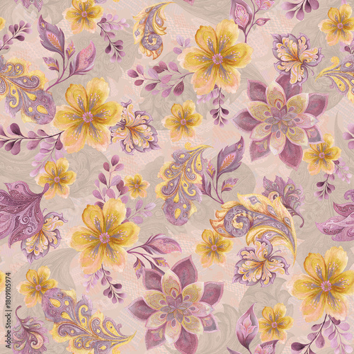 Blooming Paisley Springtide