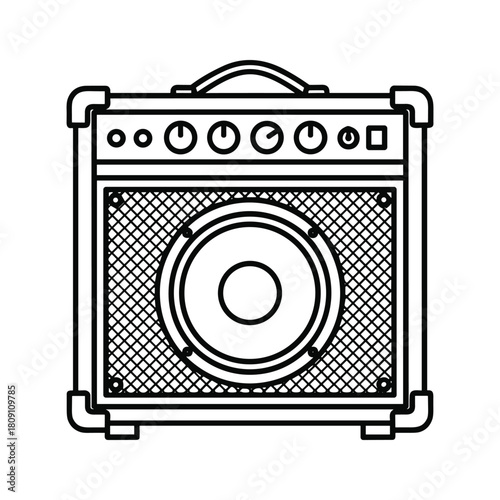 Line icon illustrating concern addressing process with shield, cross mark, check mark, and barrier symbol isolated on