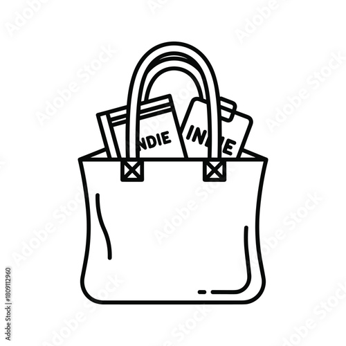 Interview process illustration with person in center and speech bubbles